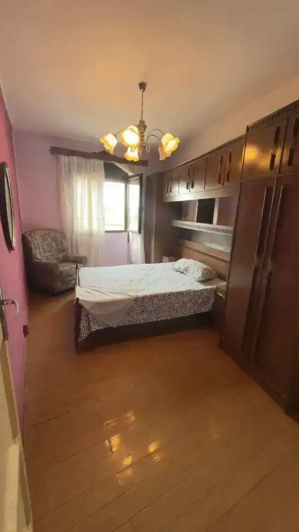 Bedroom of Flat for rent in Lerma  with Parquet flooring, Furnished and Washing machine