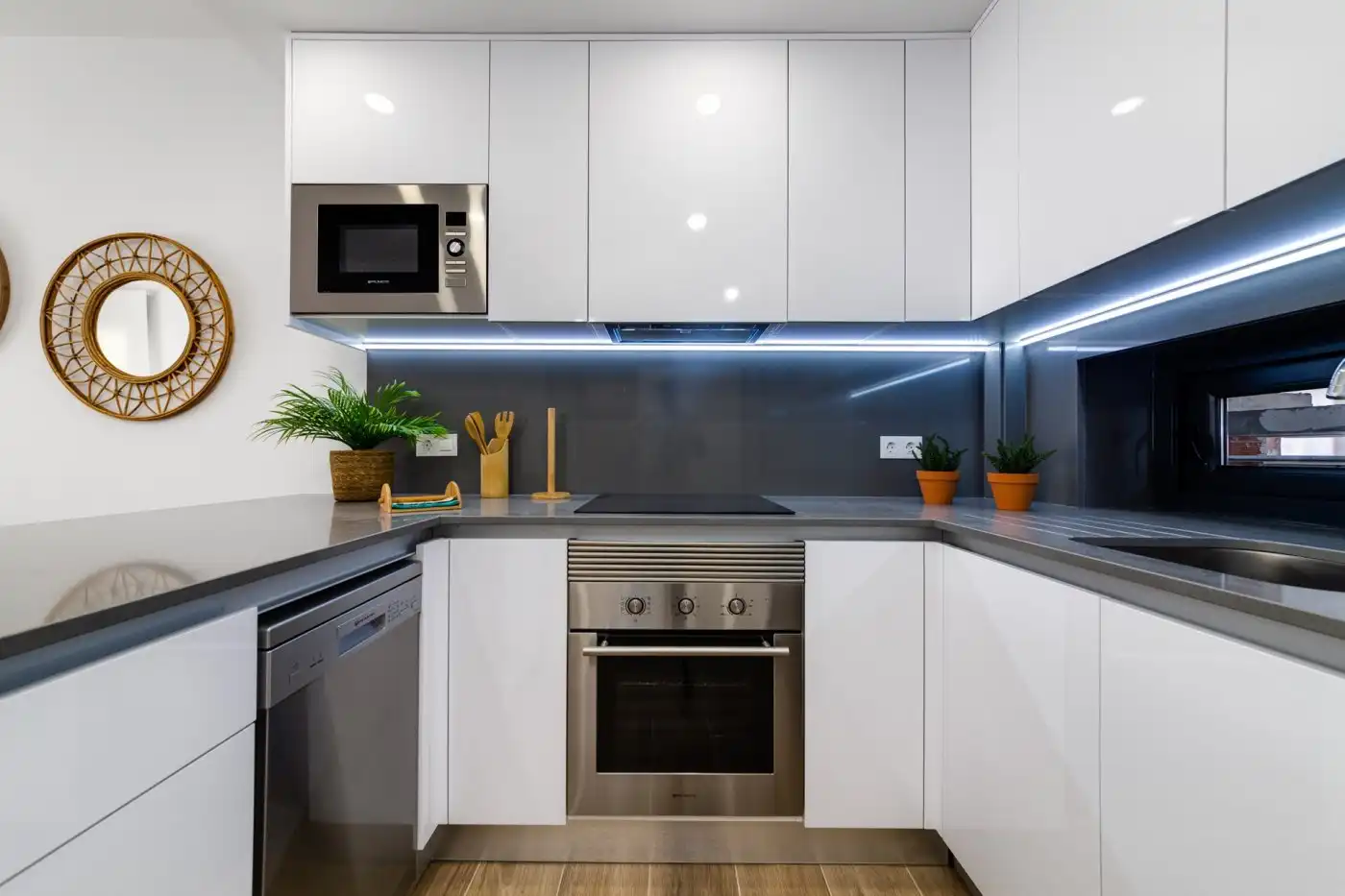 Cuina de Apartament en venda en Villamartín amb Aire condicionat, Calefacció i Jardí privat