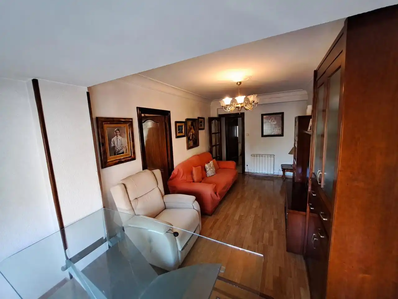 Sala de estar de Piso en venta en Zaragoza con Calefacción, Parquet y Terraza