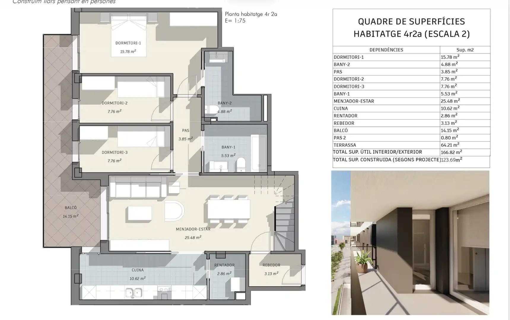 Ático en venta en Vilafranca del Penedès con Aire acondicionado, Calefacción y Terraza
