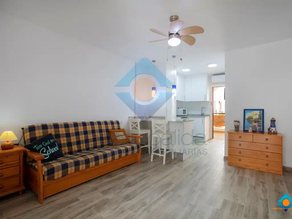 Sala de estar de Planta baja en venta en Mazarrón con Aire acondicionado, Terraza y Amueblado
