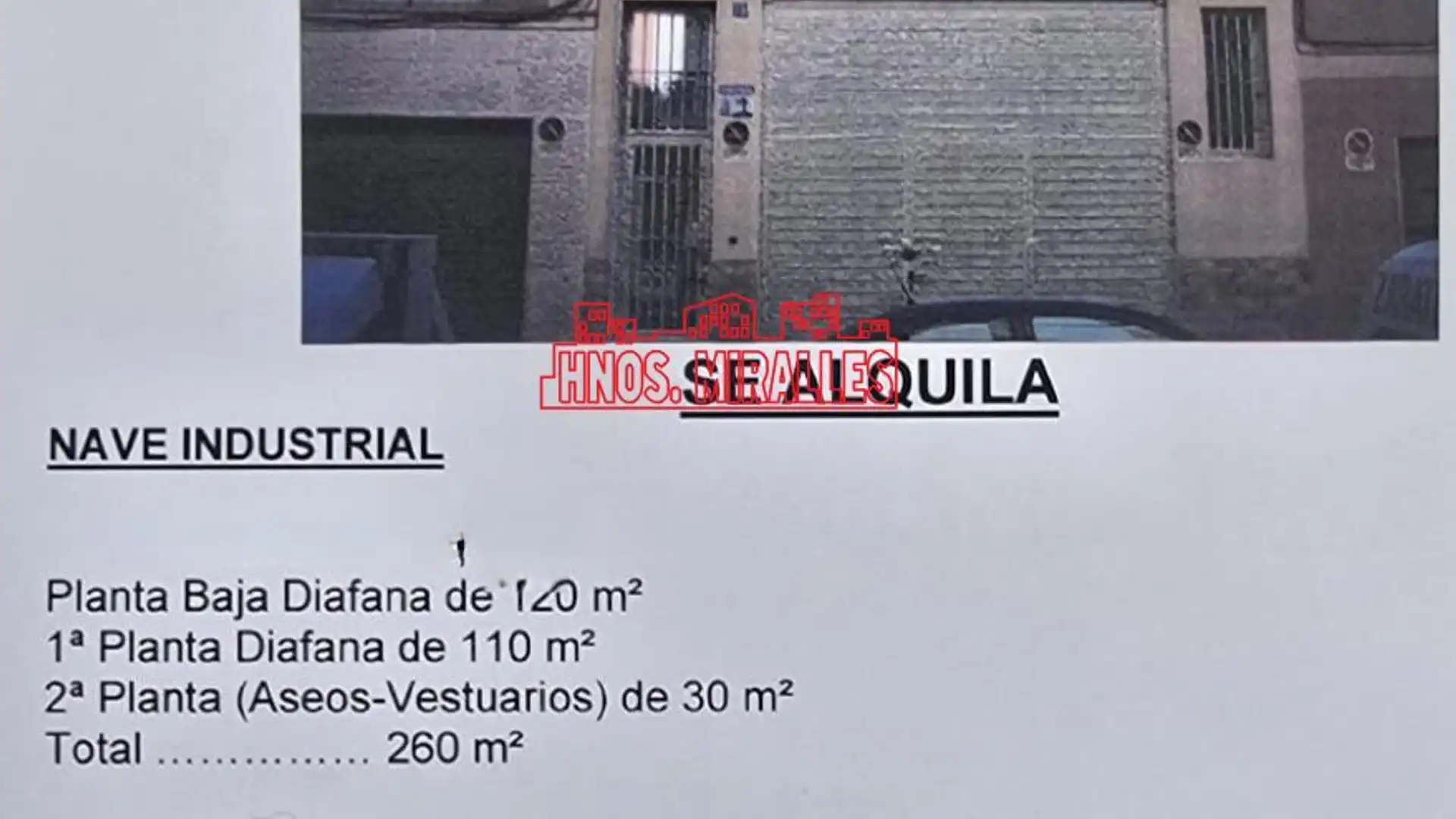 Vista exterior de Nave industrial de alquiler en Elche / Elx