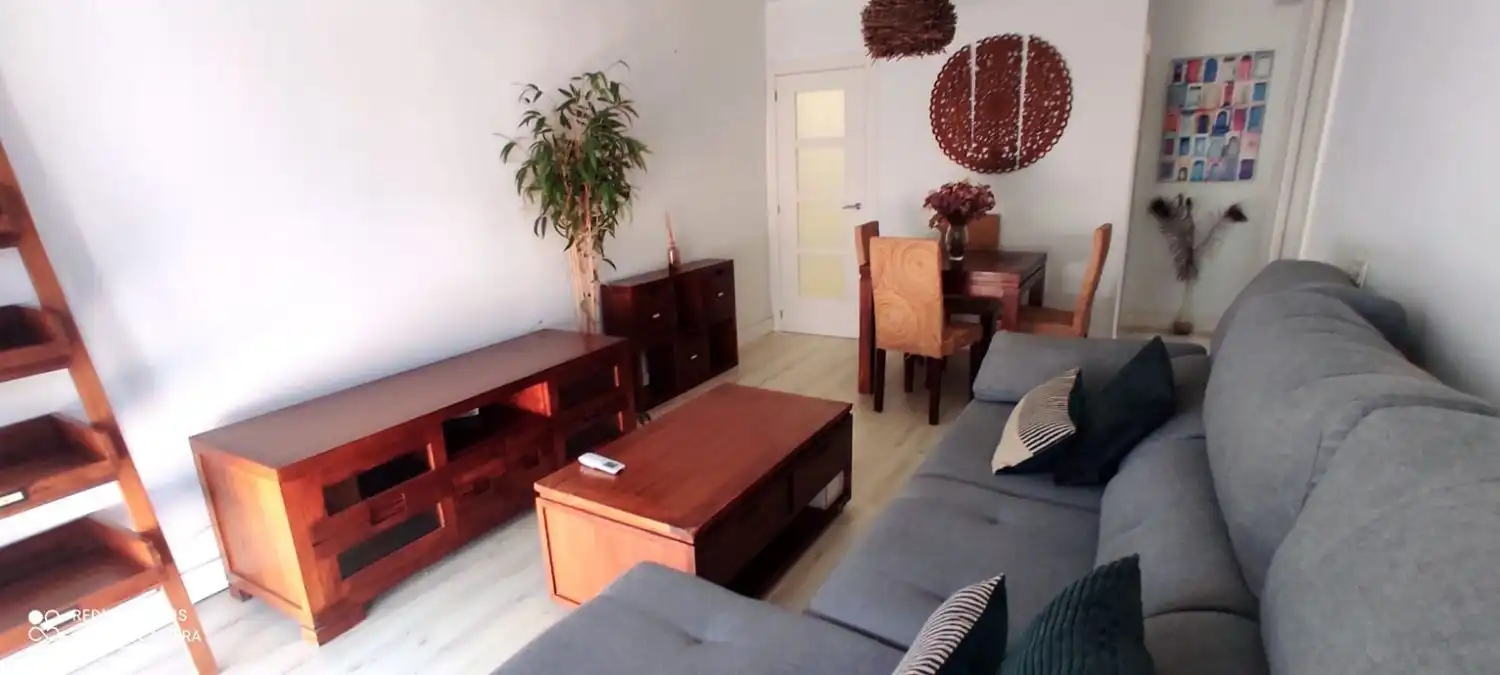 Sala de estar de Piso de alquiler en Málaga con Aire acondicionado, Amueblado y Balcón