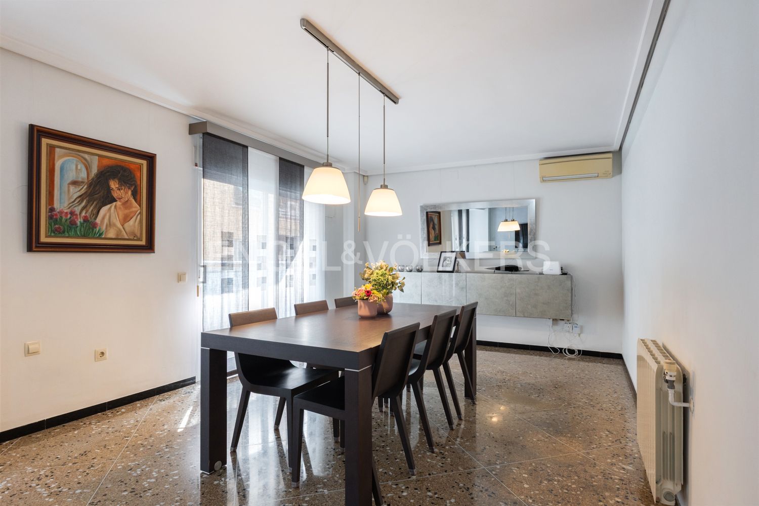 Menjador de Apartament en venda en  Valencia Capital amb Aire condicionat, Calefacció i Terrassa