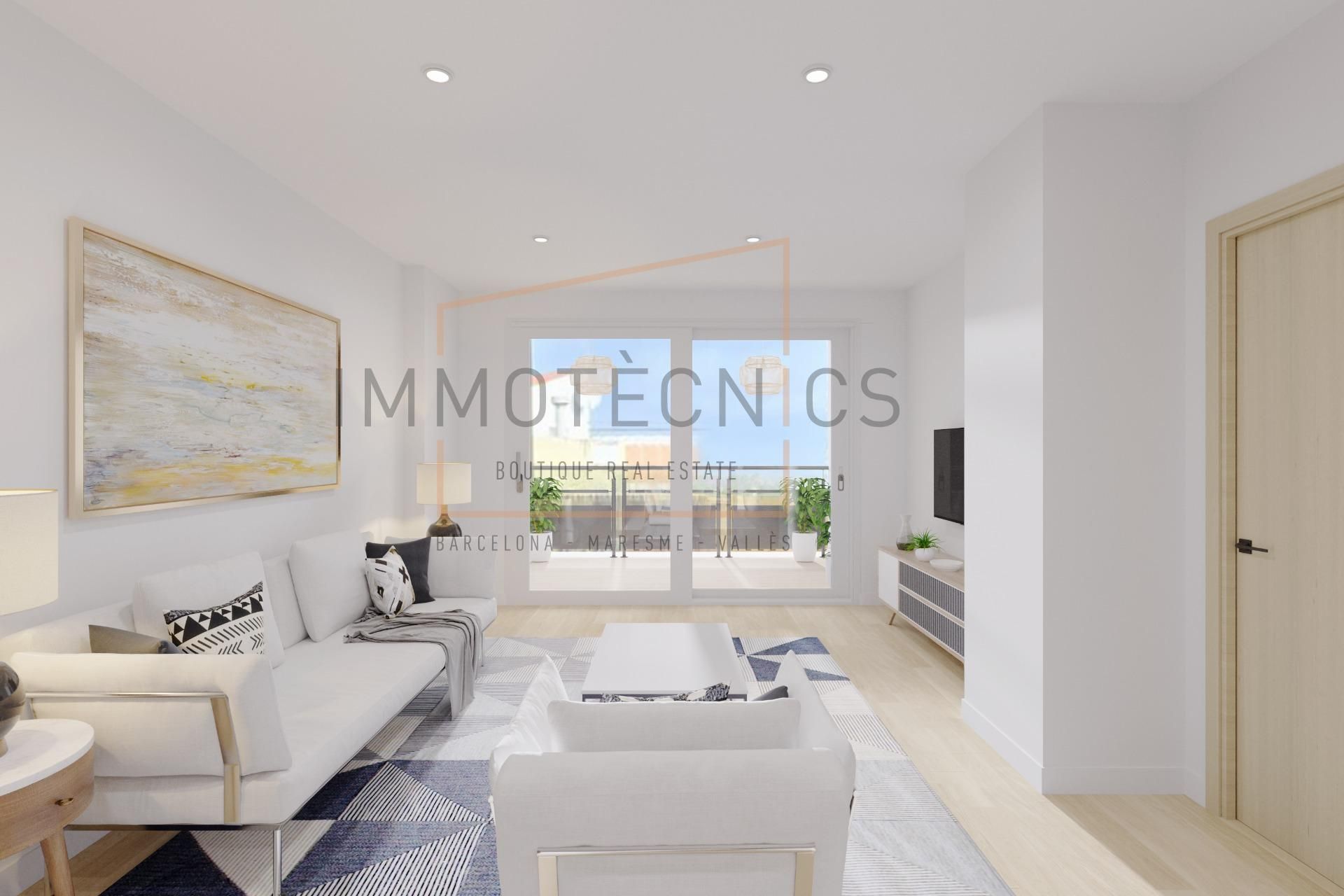 Living room of Flat for sale in  Barcelona Capital  with Parquet flooring