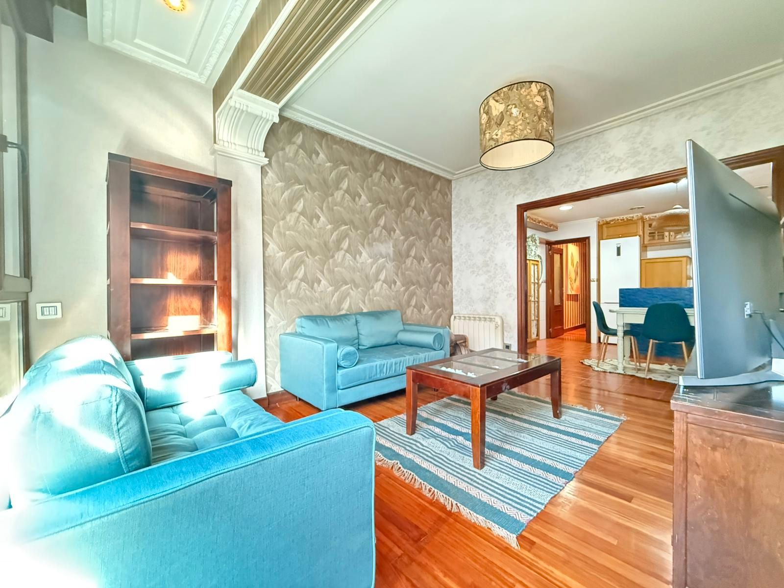 Living room of Flat for sale in Portugalete  with Heating and Furnished