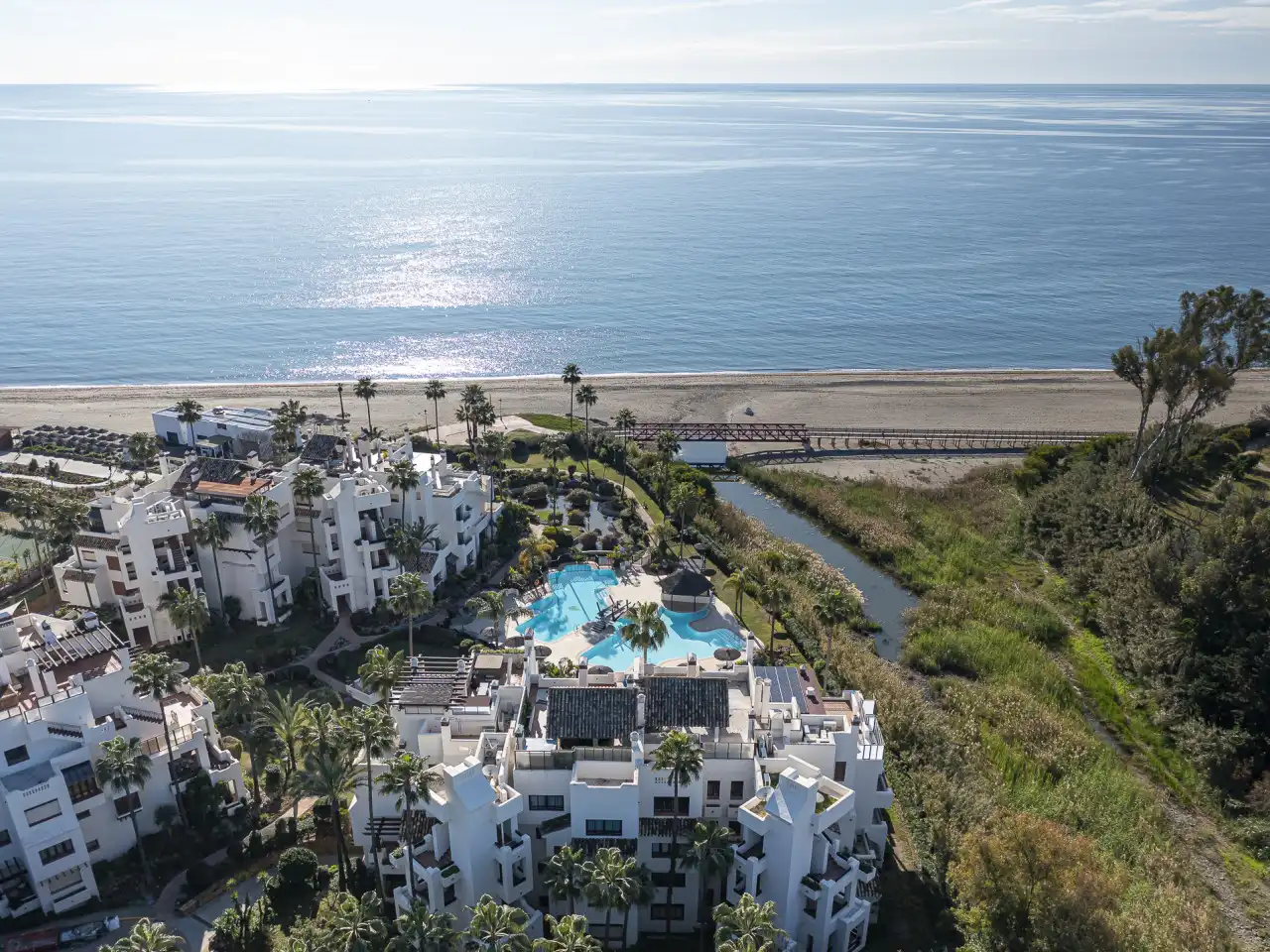 Exterior view of Duplexes for sale in Estepona  with Air Conditioner, Heating and Terrace