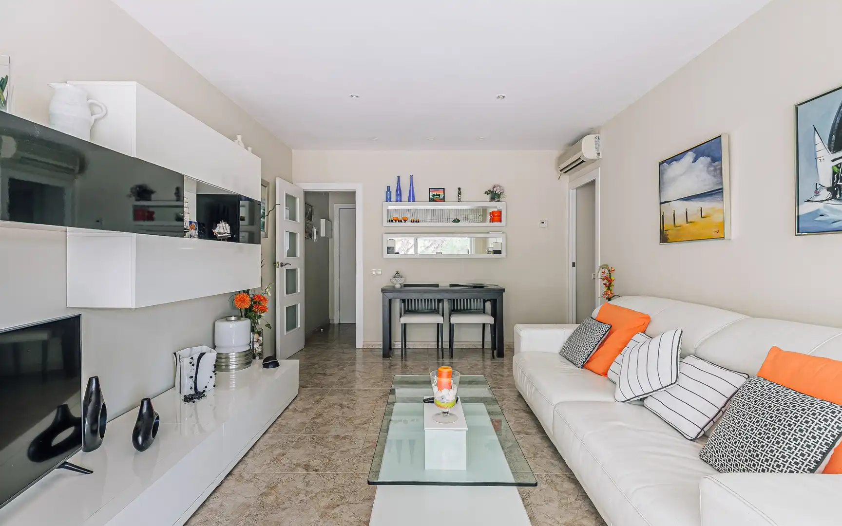 Living room of Flat for sale in Castelldefels  with Air Conditioner, Heating and Private garden