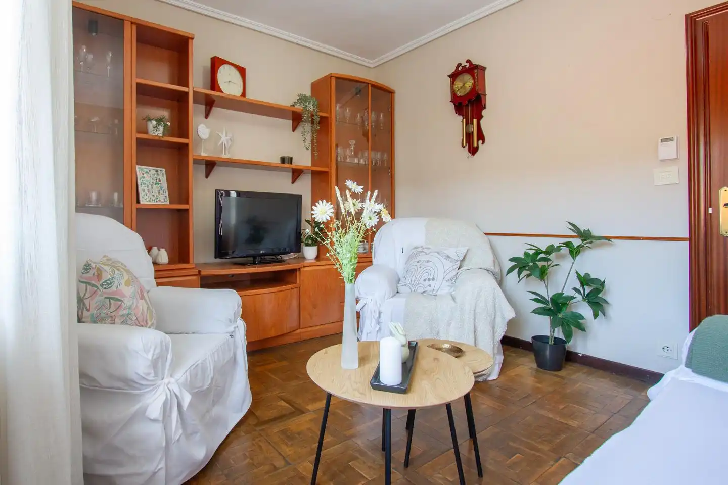 Sala de estar de Ático en venta en Ansoáin / Antsoain con Calefacción, Terraza y Amueblado