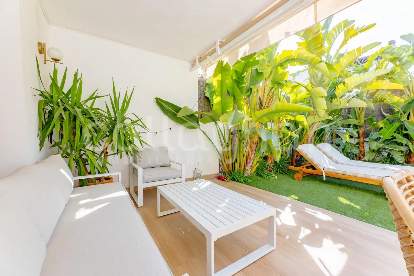 Jardín de Casa adosada en venta en Rocafort con Aire acondicionado, Calefacción y Jardín privado