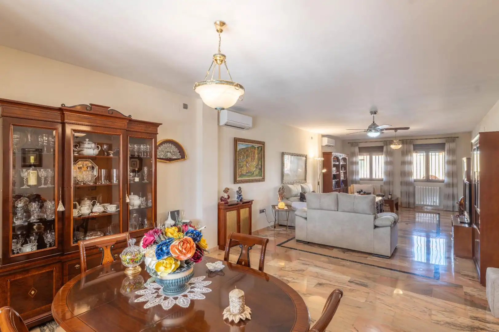 Sala de estar de Casa o chalet en venta en Albolote con Aire acondicionado, Calefacción y Terraza