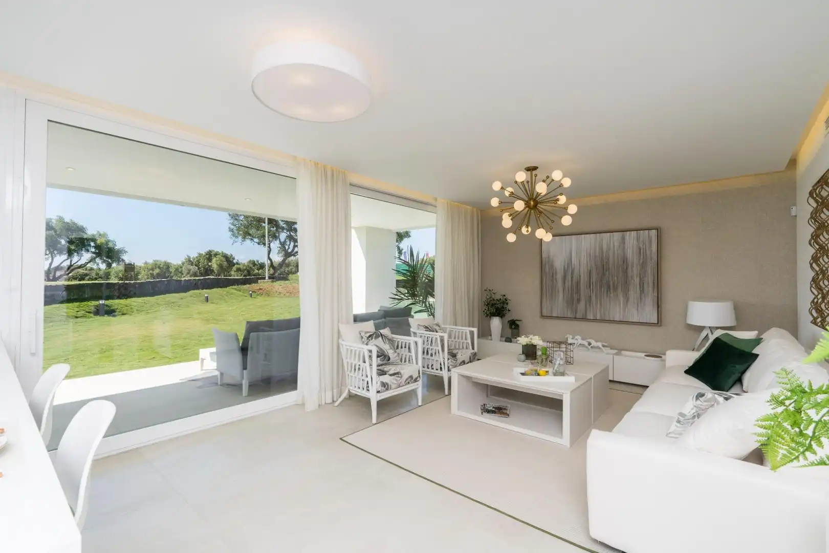 Sala de estar de Apartamento en venta en San Roque con Aire acondicionado, Calefacción y Jardín privado