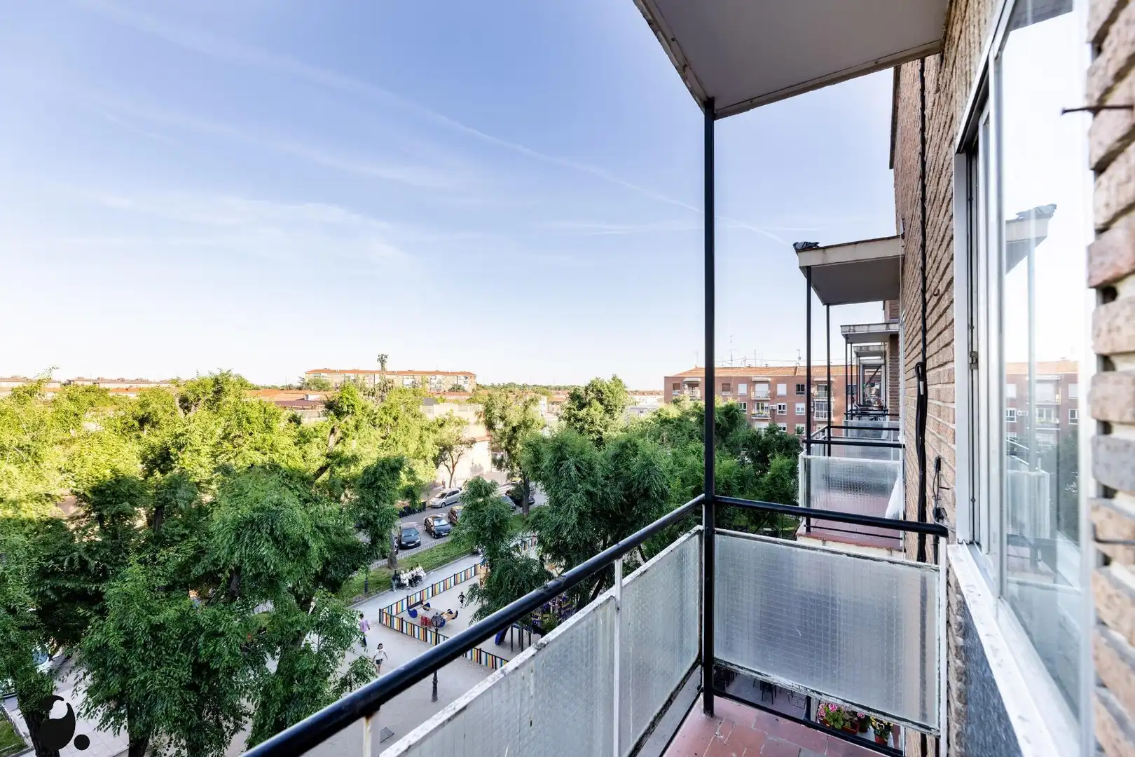Balcony of Flat for sale in Madrid  with Air Conditioner, Heating and Parquet flooring