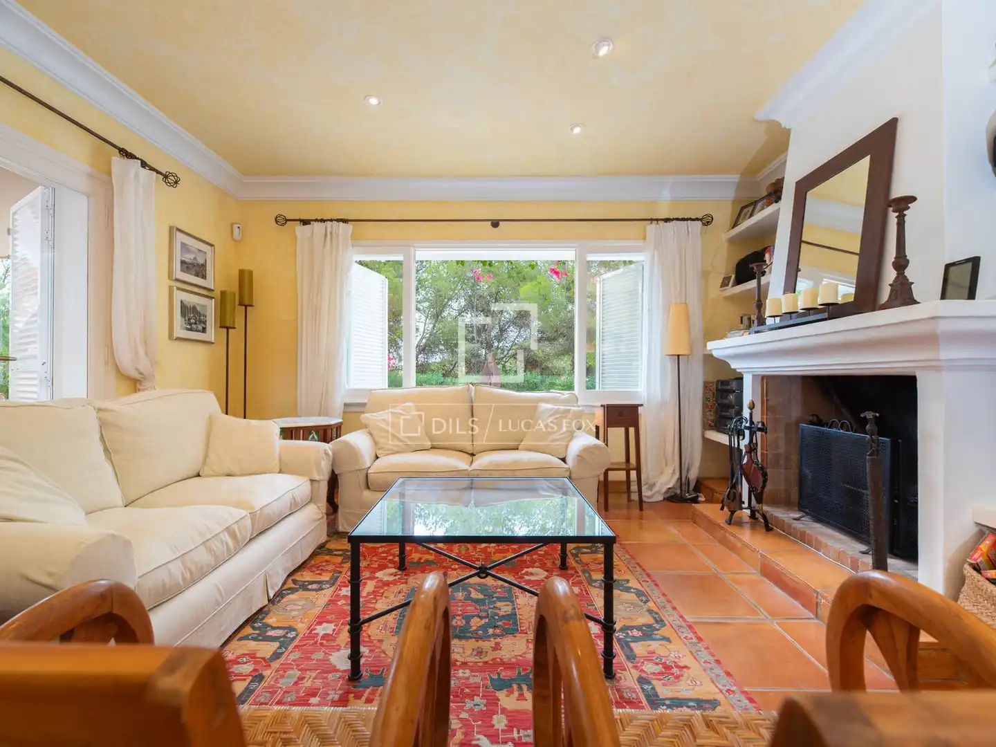 Sala de estar de Casa o chalet en venta en Sant Josep de sa Talaia con Calefacción, Jardín privado y Terraza