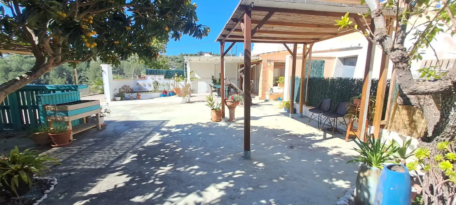 Terraza de Casa adosada de alquiler en Benissa con Amueblado y Piscina comunitaria