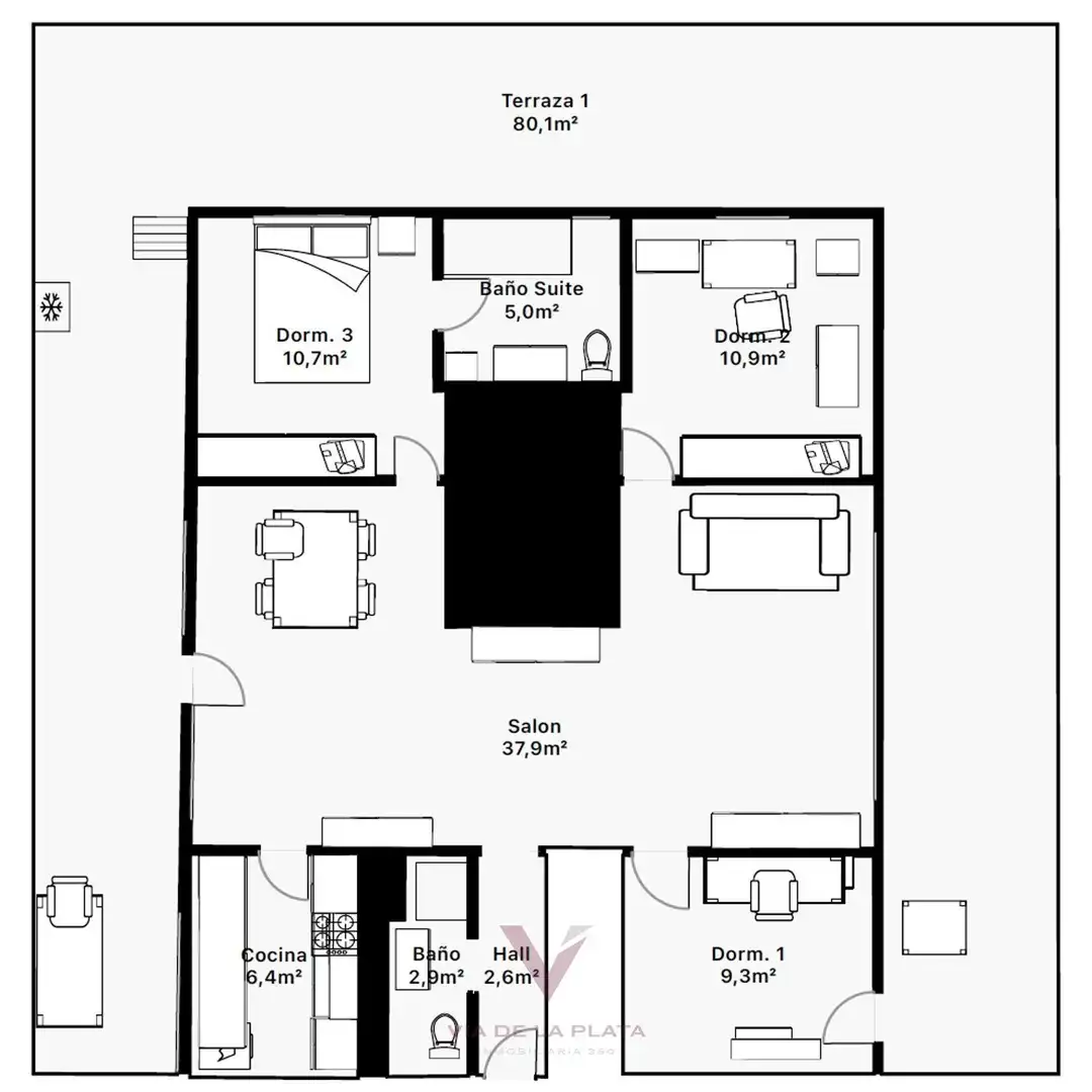 Ático en venta en Santa Marta de Tormes con Calefacción, Terraza y Piscina