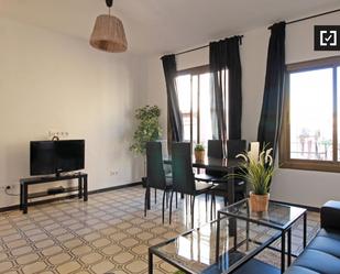 Living room of Flat to rent in  Barcelona Capital  with Air Conditioner, Heating and Furnished