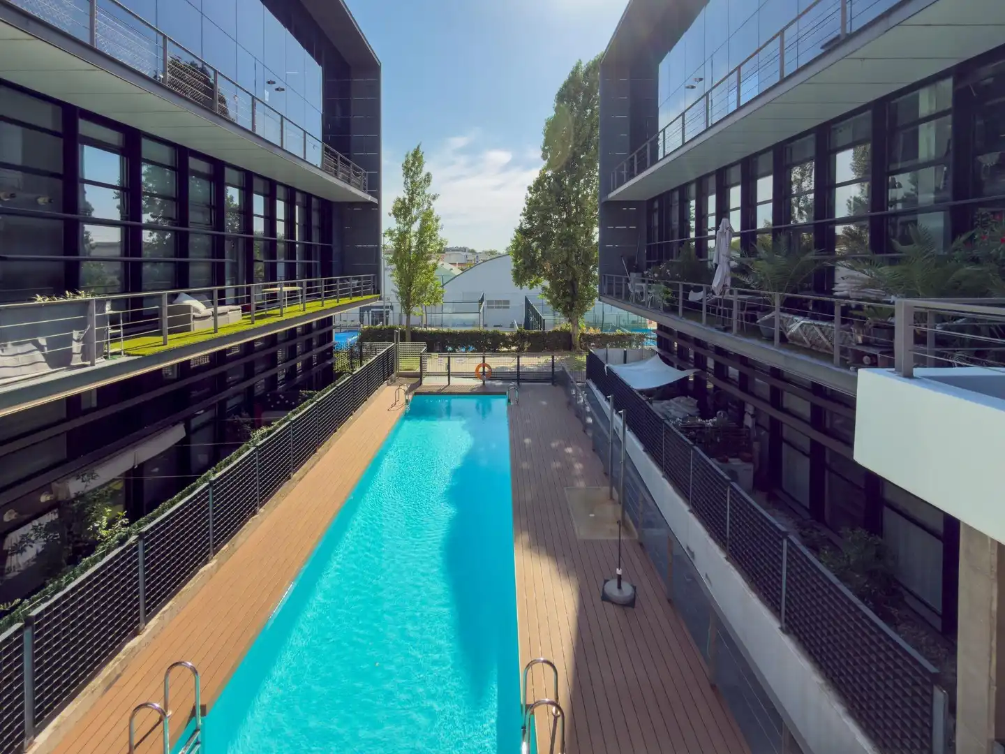 Piscina de Dúplex de lloguer en Alcobendas amb Aire condicionat, Calefacció i Terrassa