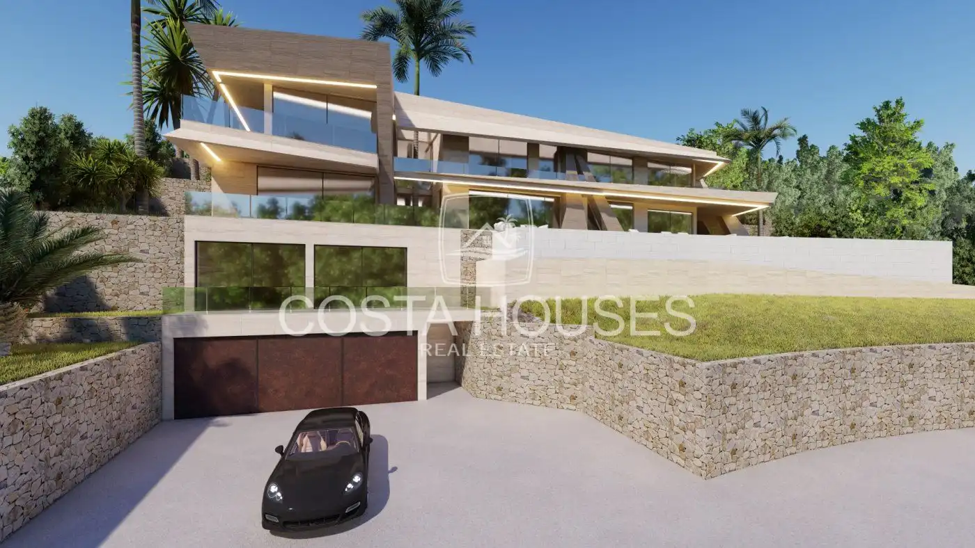 Vista exterior de Casa o xalet en venda en Jávea / Xàbia amb Aire condicionat, Jardí privat i Terrassa