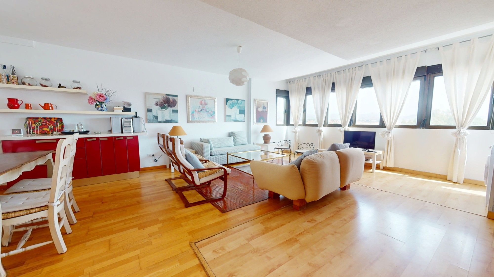 Living room of Attic for sale in Águilas  with Air Conditioner, Heating and Parquet flooring