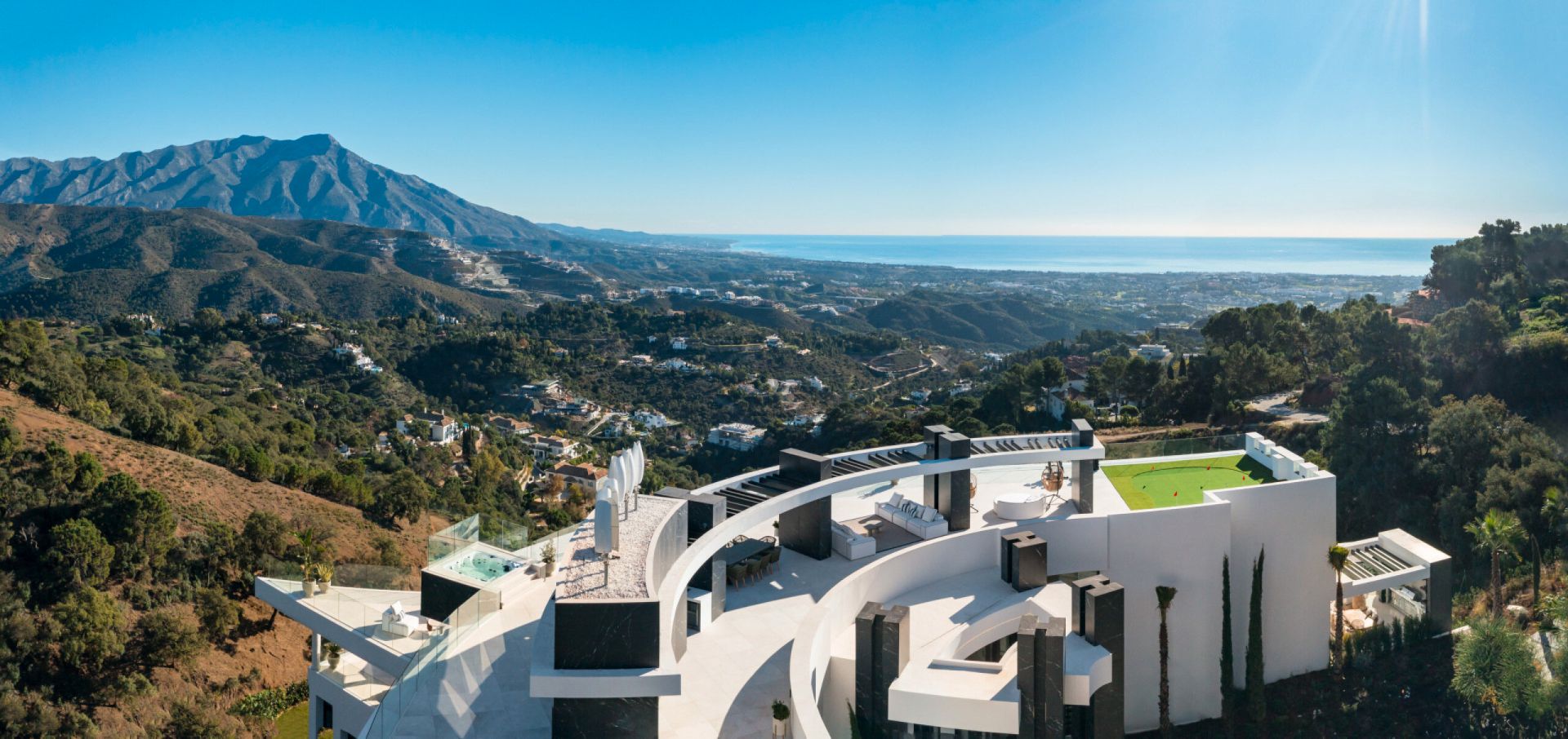 Terrassa de Casa o xalet en venda en Benahavís amb Aire condicionat, Calefacció i Jardí privat