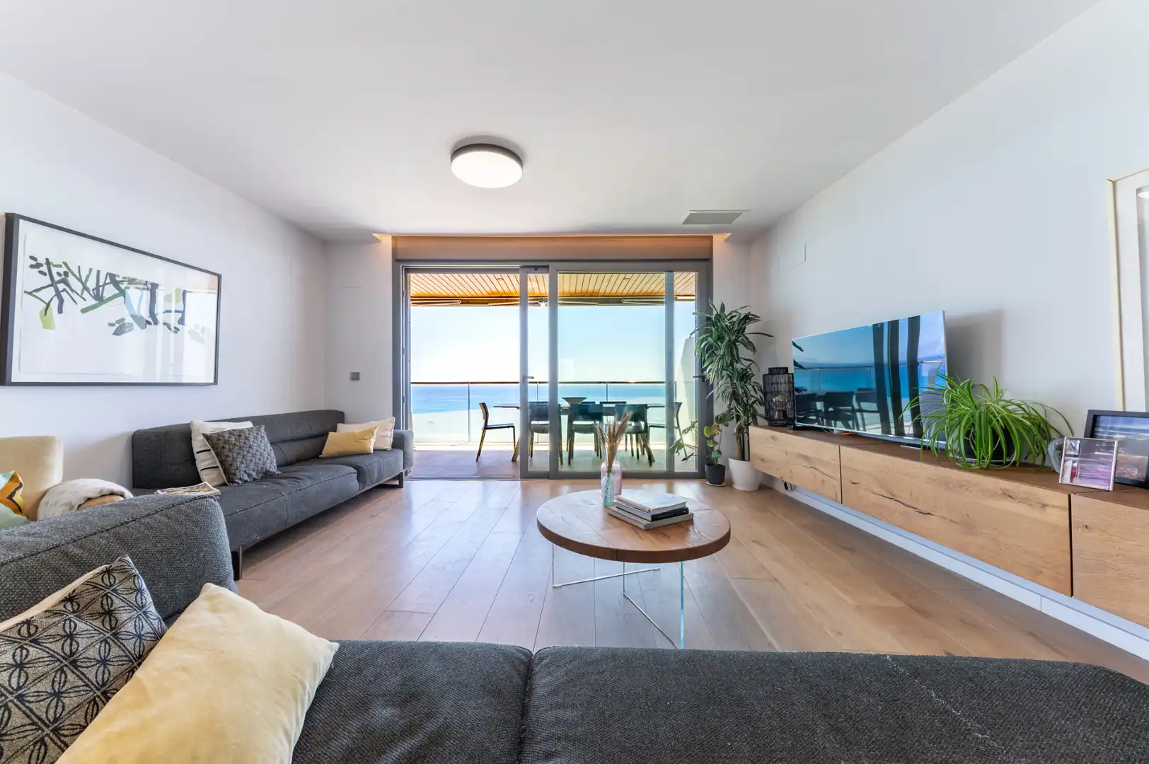 Sala d'estar de Pis en venda en Alicante / Alacant amb Aire condicionat, Calefacció i Parquet