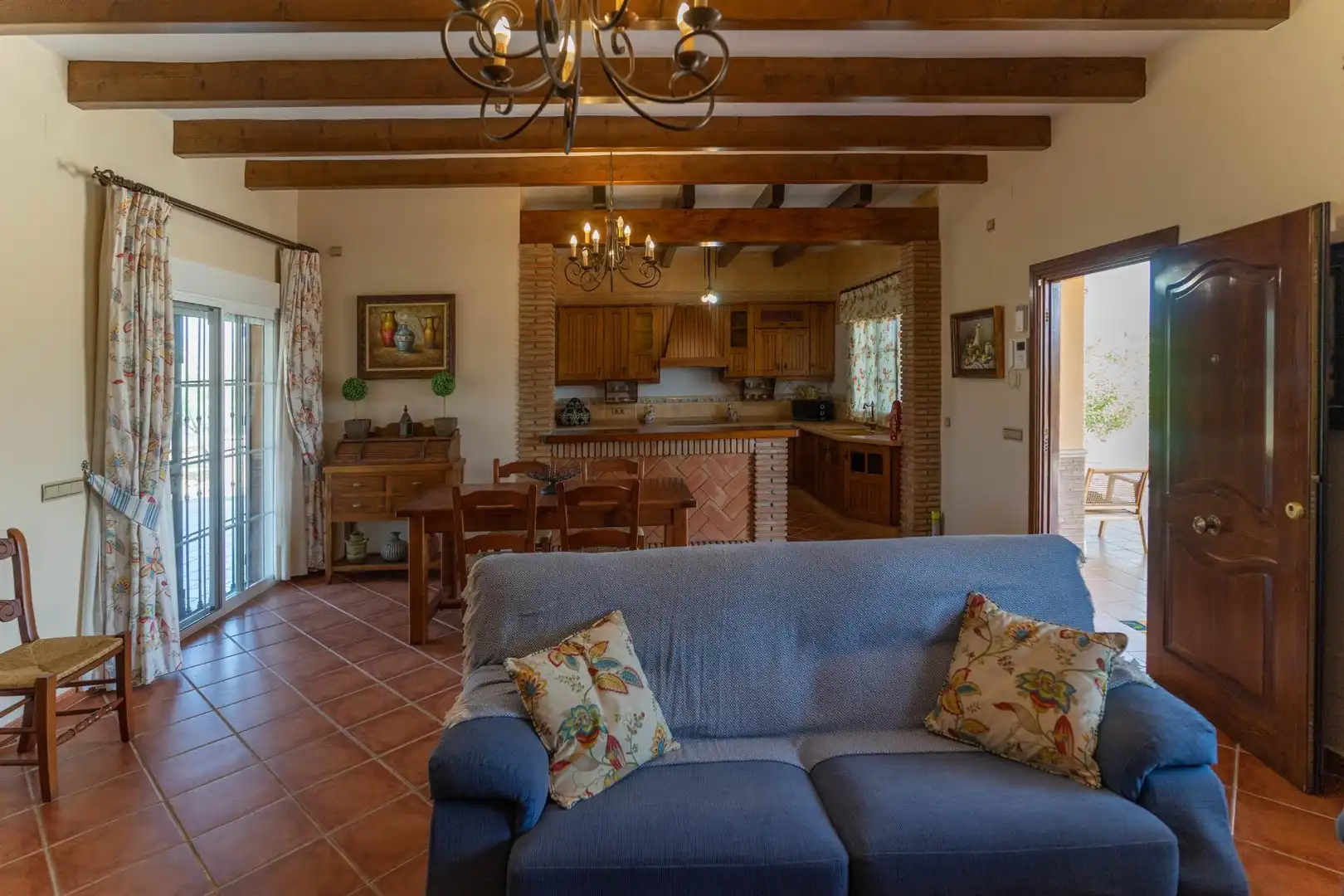Living room of Houses for rent in Alhaurín El Grande  with Air Conditioner, Private garden and Terrace