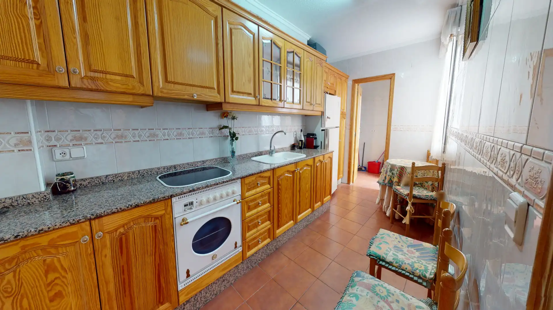 Küche von Wohnung zum Verkauf in Sax mit Klimaanlage, Terrasse und Balkon