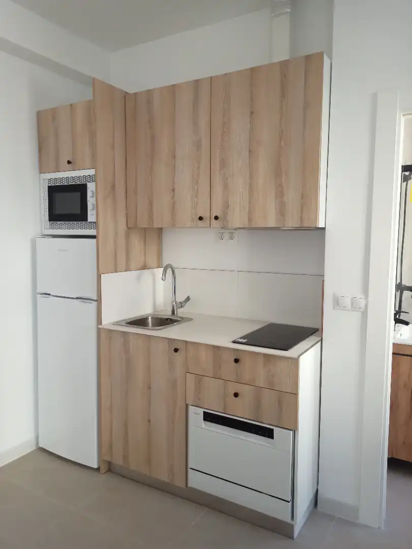 Cocina de Estudio de alquiler en Málaga con Amueblado