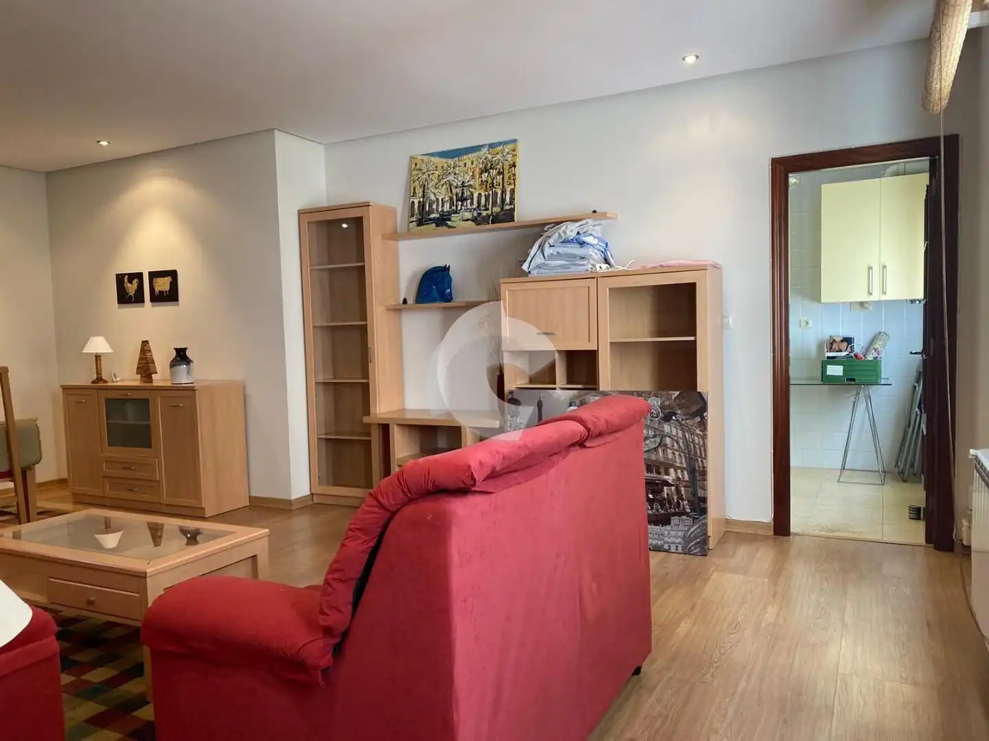Sala d'estar de Pis de lloguer en Chantada amb Calefacció, Moblat i Forn