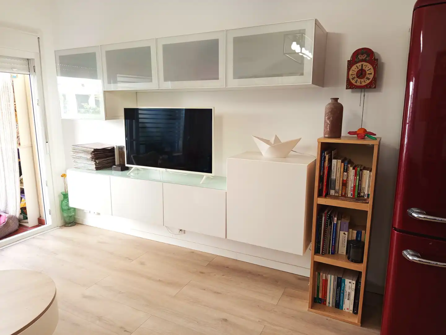 Living room of Apartments for rent in Sant Pol de Mar  with Air Conditioner, Parquet flooring and Terrace