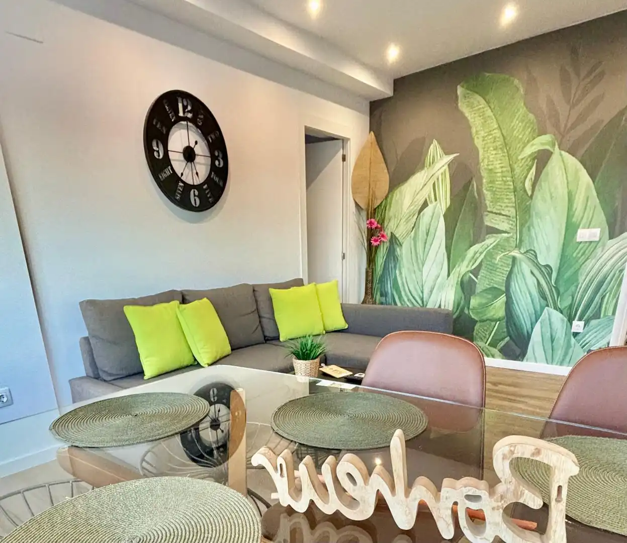 Wohnzimmer von Wohnung zum Verkauf in Alicante / Alacant mit Klimaanlage und Terrasse