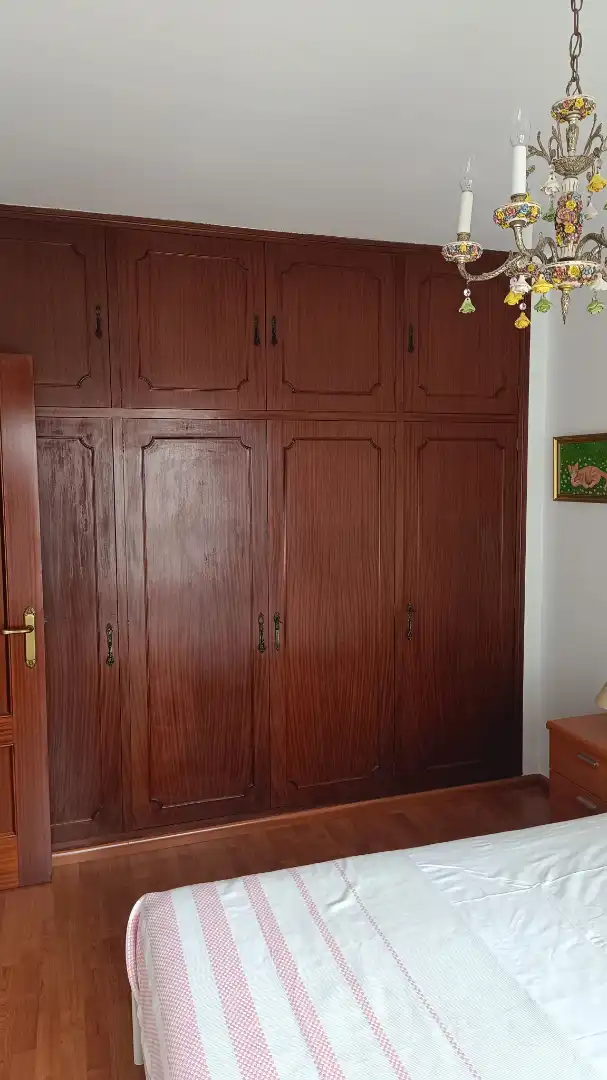 Bedroom of Flat for rent in A Coruña Capital   with Parquet flooring, Furnished and Oven