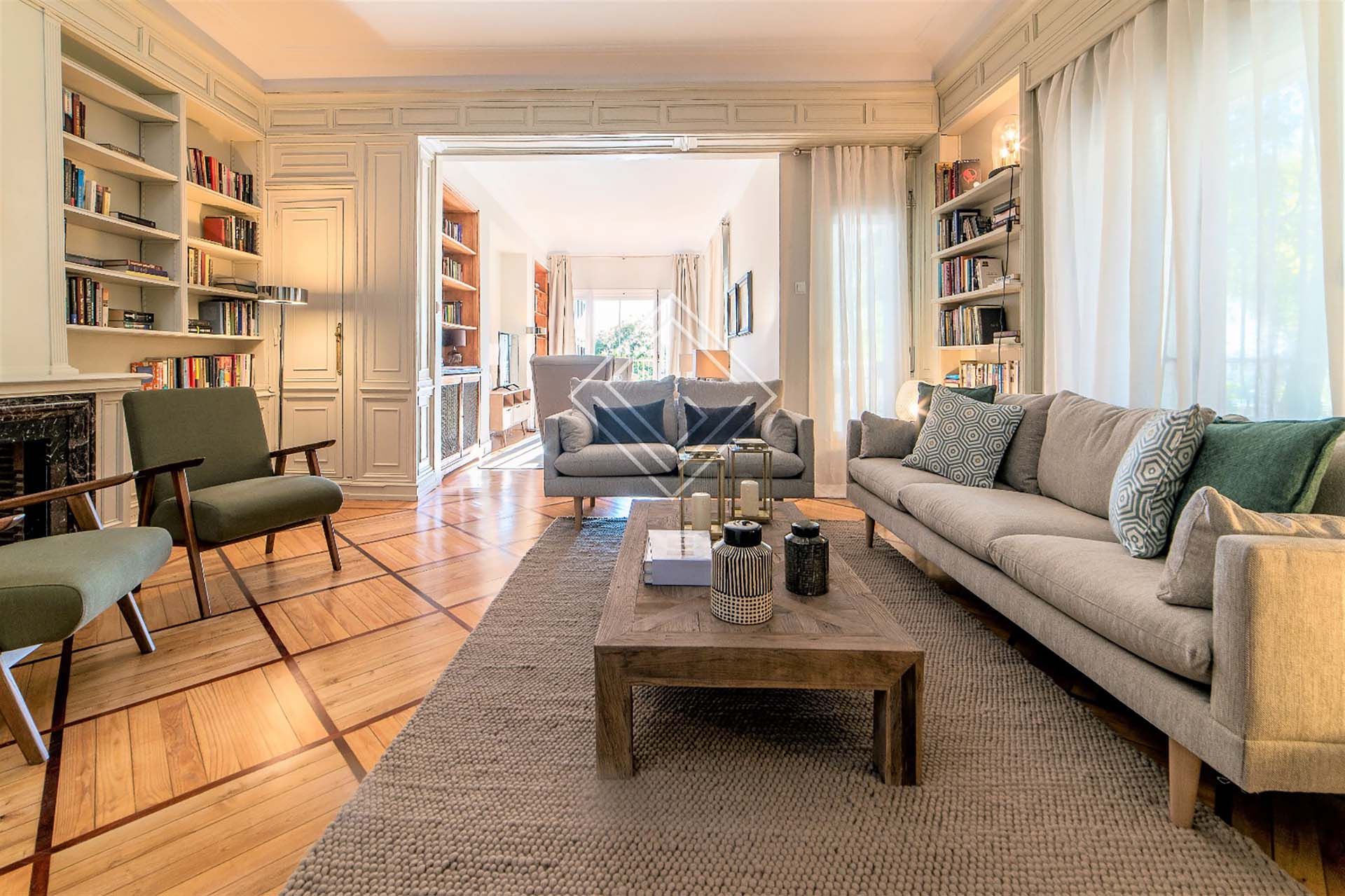 Living room of Flat to rent in  Madrid Capital  with Air Conditioner, Heating and Terrace