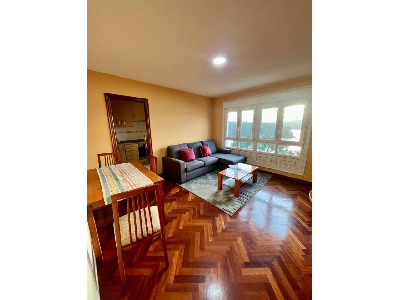 Vista exterior de Pis de lloguer en Miño amb Calefacció, Traster i Balcó