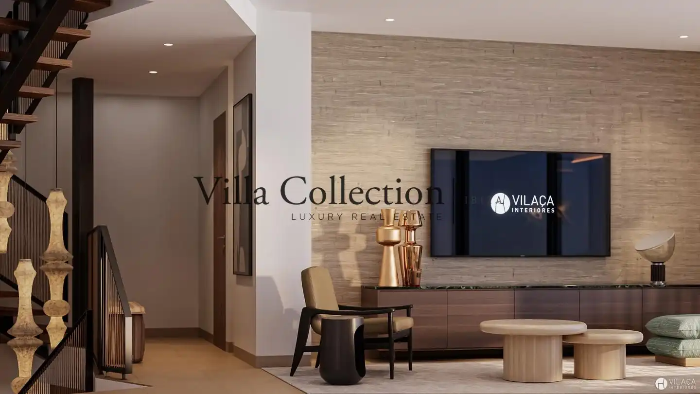 Living room of Houses for sale in Santa Eulària des Riu  with Air Conditioner, Heating and Terrace