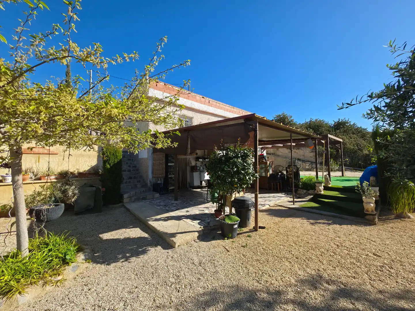 Vista exterior de Finca rústica en venta en Mutxamel con Aire acondicionado, Jardín privado y Horno