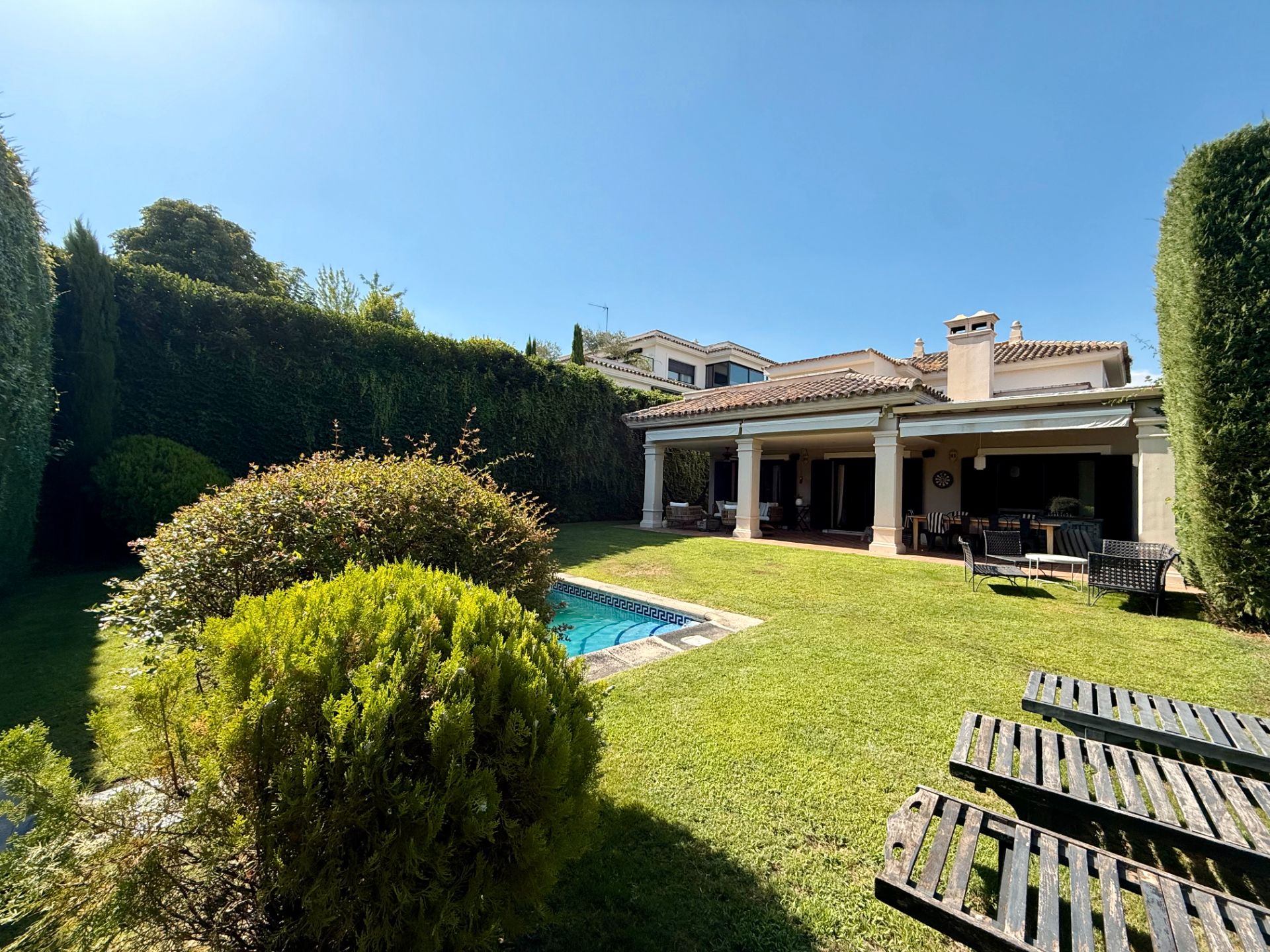 Garden of House or chalet to rent in La Moraleja  with Air Conditioner, Heating and Private garden