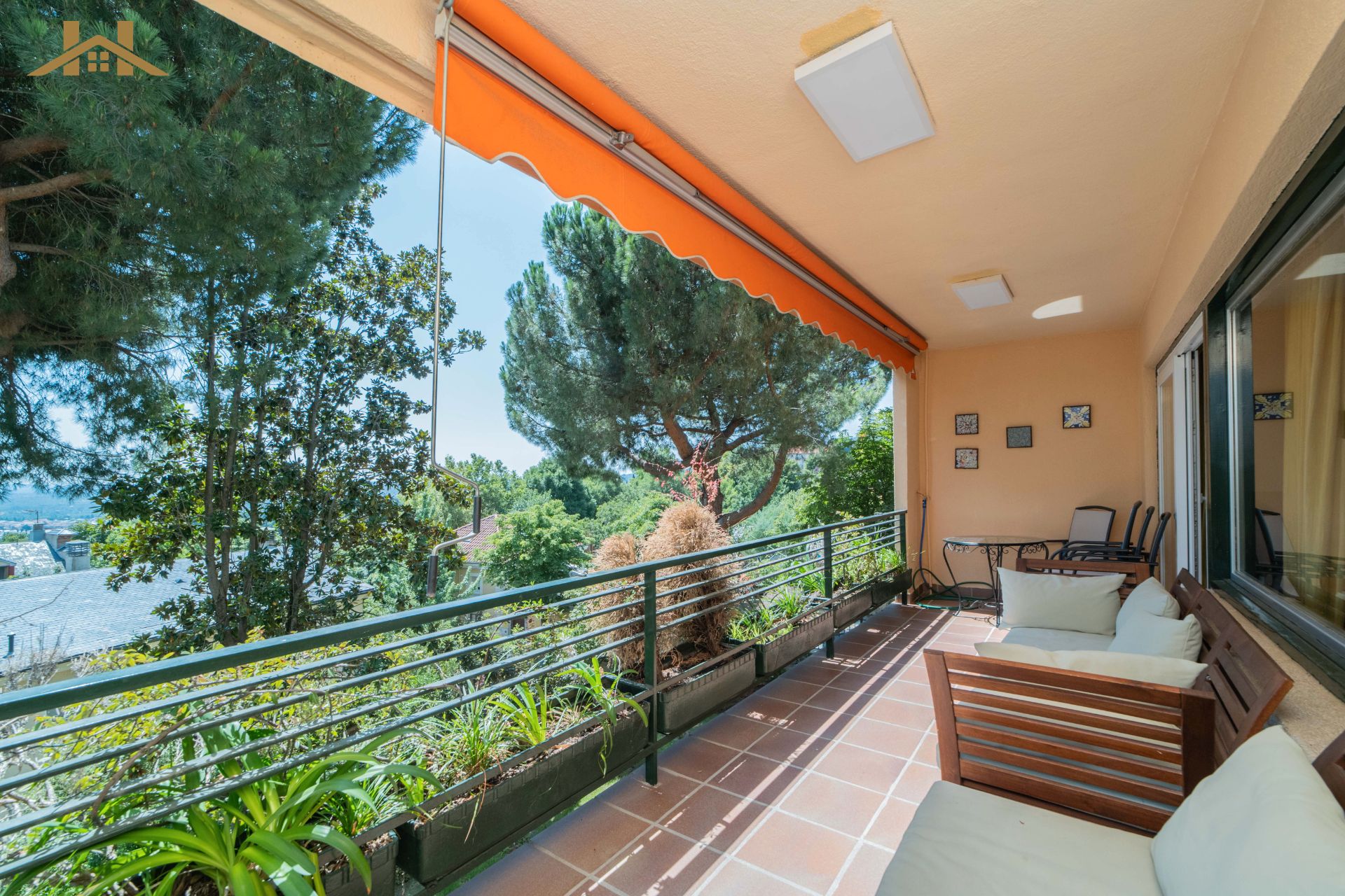 Terrace of Flat for sale in San Lorenzo de El Escorial  with Heating, Terrace and Furnished
