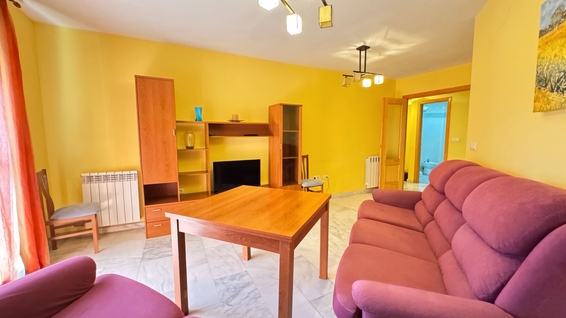 Sala de estar de Piso de alquiler en Atarfe con Calefacción, Amueblado y Lavadora