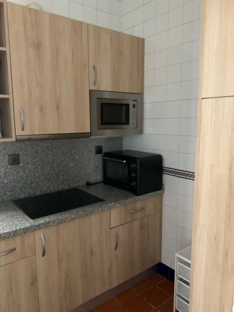 Cuina de Pis de lloguer en Granada amb Moblat i Balcó
