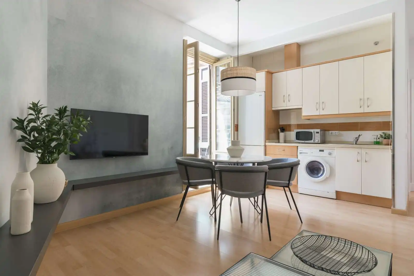 Sala d'estar de Apartament per a compartir en Málaga amb Aire condicionat, Terrassa i Moblat