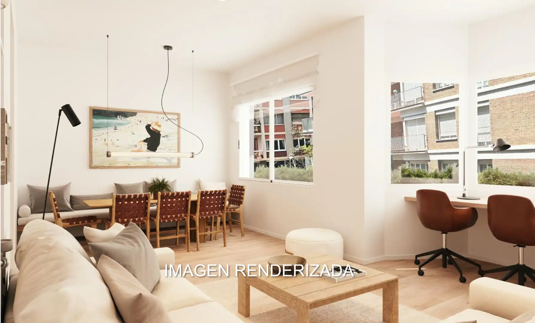 Living room of Flat for sale in Barcelona  with Air Conditioner, Heating and Parquet flooring