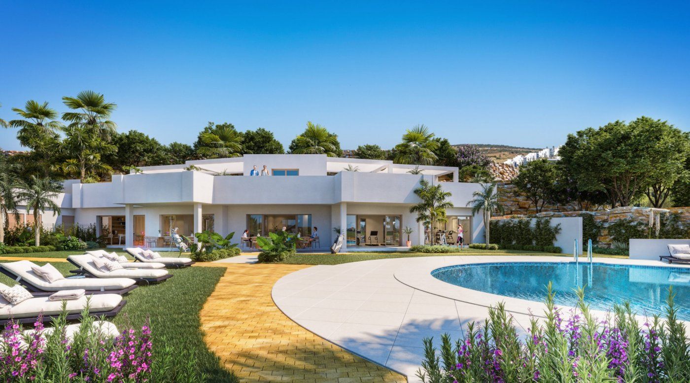 Exterior view of Flat for sale in Estepona  with Air Conditioner, Heating and Parquet flooring