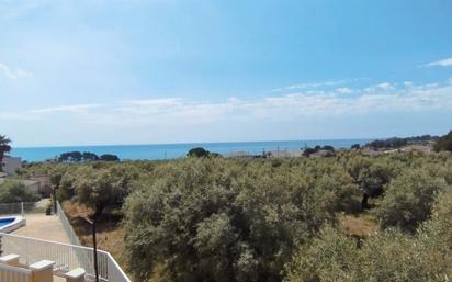 Exterior view of Single-family semi-detached for sale in Alcanar  with Air Conditioner, Terrace and Furnished
