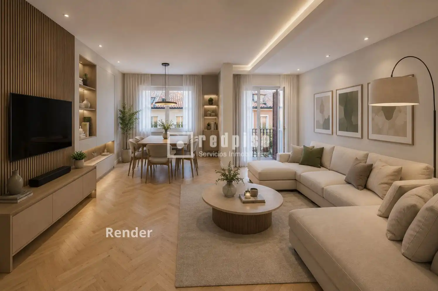 Sala de estar de Piso en venta en Madrid con Aire acondicionado, Calefacción y Parquet