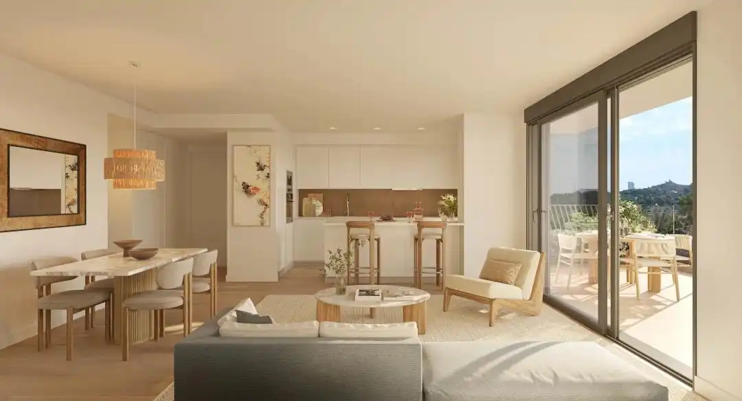 Sala d'estar de Planta baixa en venda en Villajoyosa / La Vila Joiosa amb Jardí privat, Terrassa i Piscina comunitària