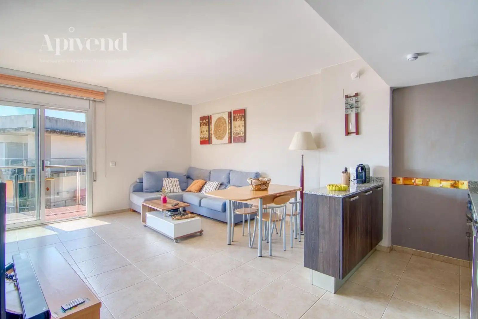 Sala de estar de Piso en venta en Roses con Aire acondicionado, Calefacción y Terraza