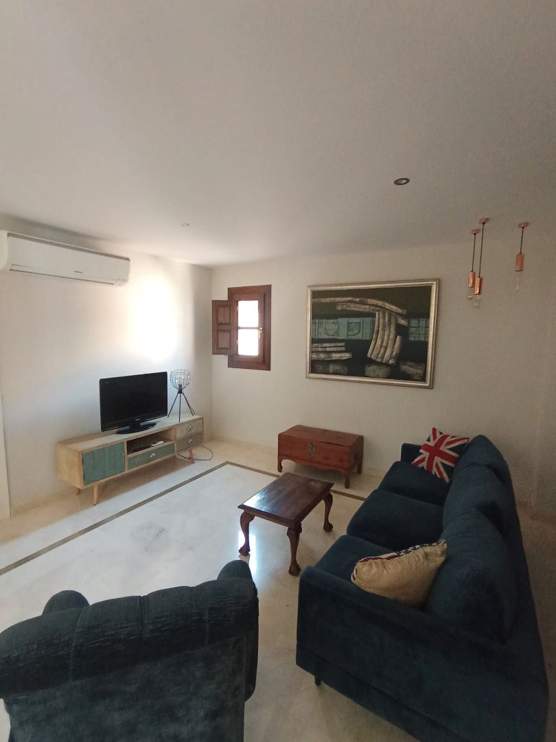 Living room of Attic to rent in  Granada Capital  with Air Conditioner, Terrace and Furnished