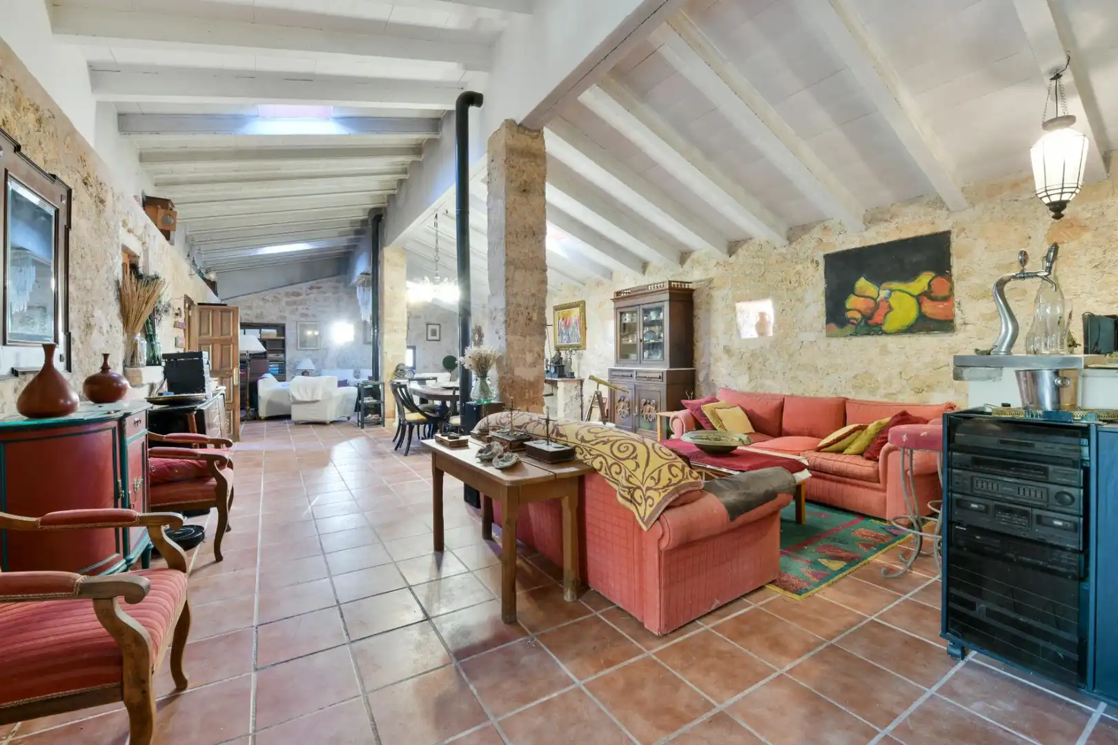 Sala d'estar de Casa o xalet en venda en Petra amb Aire condicionat i Calefacció